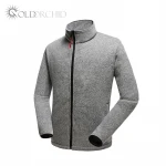High quality outdoor Mens knitted warm fleece jacket for winter