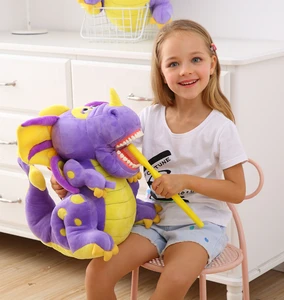 High Quality Plush Toy Dinosaur Animal Plush Toy Dental Puppet
