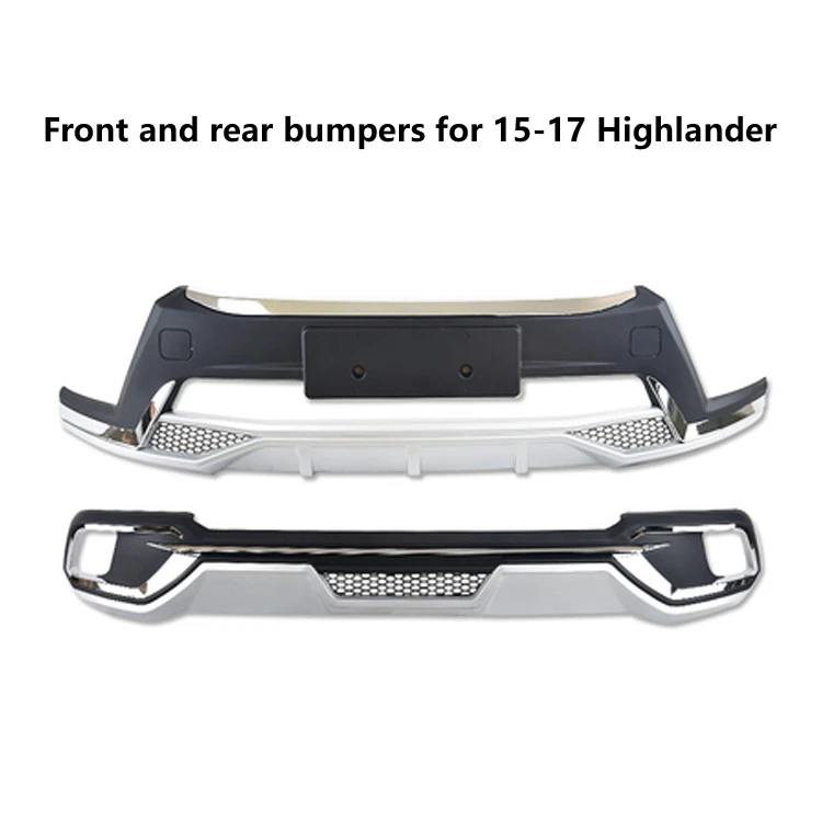 High Quality Sport Style Automobile Parts Bodykit, Auto Pp Plastics Front Rear Bumper Side Skirt For 09-20 toyota highlander