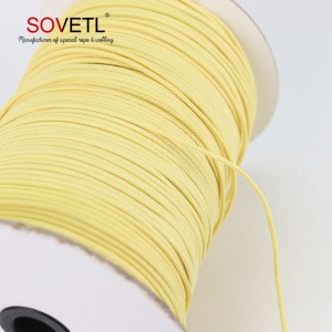 High quality strength cut resistant aramid fiber cord for tow rope