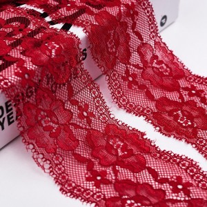 High Quality Stretch 90%Nylon 10%Spandex Lace Fabric for Underwear 65245