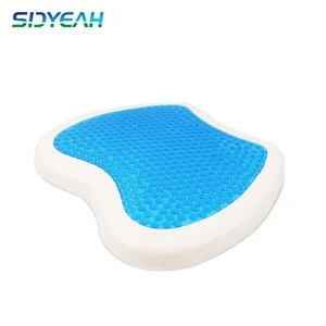 High Quality Wholesale Custom The Logo Memory Foam Honeycomb Enhanced Pad Cooling Gel Car Seat Cushion