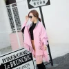 High Quality Winter Embroidery Ponchos with Tassels Pink Knitted Cashmere Scarf Shawl Women