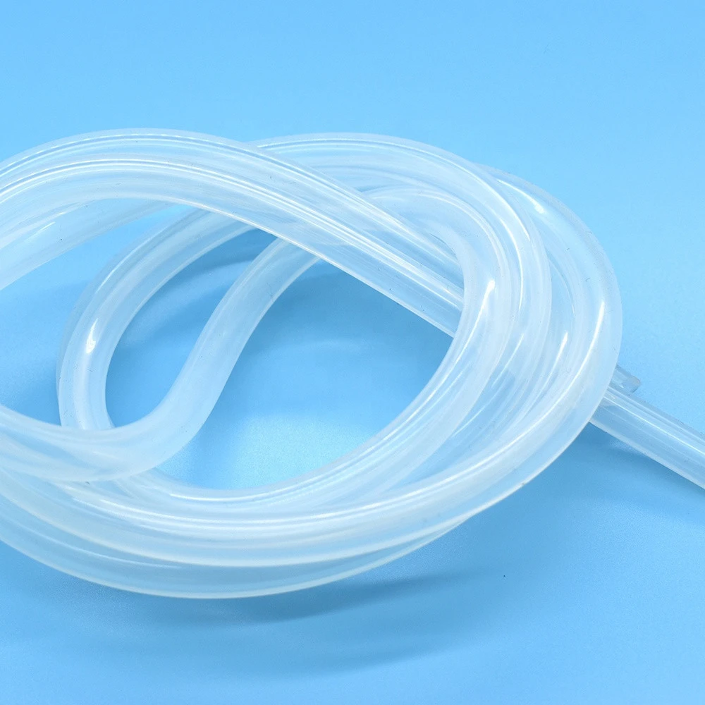 High resistant flexible clear rubber tube food grade elastic silicone rubber hose