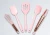 Import Home Kitchen Cooking Tool Wood Handle Silicone Kitchenware Utensil Set 5 Pcs from China