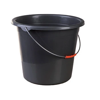 Home Supplies Wholesale 10Ltr Black Durable Cheap Plastic Water Bucket