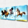 Horse oil painting wall art decor painting 8 horses painting for home decoration