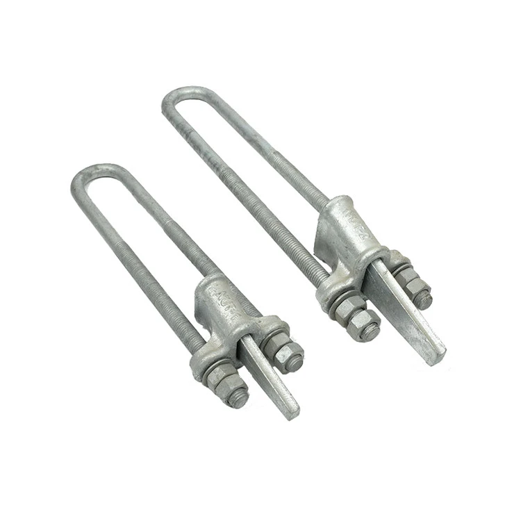 Hot-dip galvanized clamp adjustable type power pole assembly guy wire fitting electric overhead lines accessories
