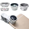 Hot sale 3 in1 Wide Angle Macro Fisheye Lens Camera Mobile Phone Lenses For iPhone Smartphone Microscope