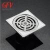 Hot sale bathroom accessory hairline finishing sus 304 stainless steel floor drain