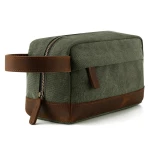 Hot sale canvas makeup bag vanity case toiletry bag men cosmetic bag