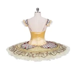 Hot Sale High Quality 12 layers Girls Performance Wear Gold Professional Ballet Tutu
