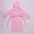 Import Hot sale hooded 100% polyester flannel fleece pink color Childrens bathrobe from China