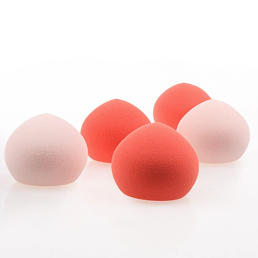 hot sale New arrival peach shape Latex free beauty makeup sponge for foundation from factory OEM