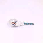 Hot sale plastic flatware melamine rice serving spoon with design