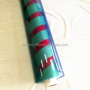 Hot Sale soft transparent super clear PVC film roll for packaging