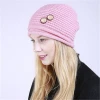 Hot Sale Solid Color Womens Knitted Winter Fashion Hats