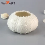 Hot Sale White Sea Urchin Design Ceramic Flower Pots Wholesale