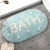 Import Hot selling Korean style absorbent bath mat letter printed cute entryway kitchen bathroom rug mat from China