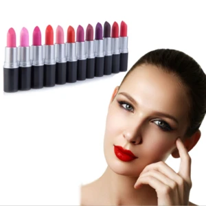 Hot selling makeup products high quality waterproof private label matte lipstick