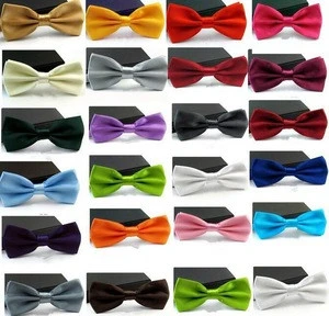 Hot selling male solid color marriage bow ties / candy color butterfly cravat bow tie butterflies for men