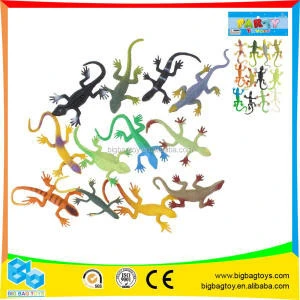 hot selling mini rubber wild animal toys Lizards for kids