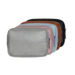 Hot selling simple water-proof PU electronics accessories travel organizer bag electronics organizers