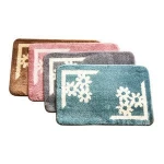 Hotel absorbent  microfiber anti slip floor bath mat for bathroom
