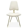 Hotel chairs dining chair electroplate gold leg high-density sponge with velvet