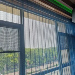 Hotel Decor Flexible Metal Mesh Screen Curtains Metal Coil Drapery Curtain