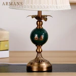hotel table lamp  Metal plated Copper+Italy Outline Glass  table lamp