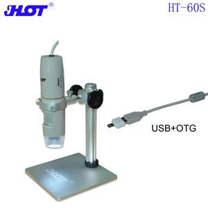 HT-60S 5MP Mini microscopes usb camera stereo check diamants gem PCB reparation smartphone electronic equipments refractometer