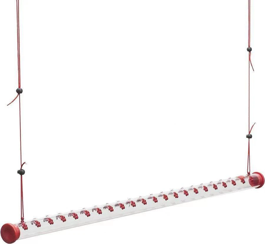 Hummingbird Feeder With Hole Feeding Pipes Birds Easy To Use Red Hanging Long Tube Bird Feeder 40cm