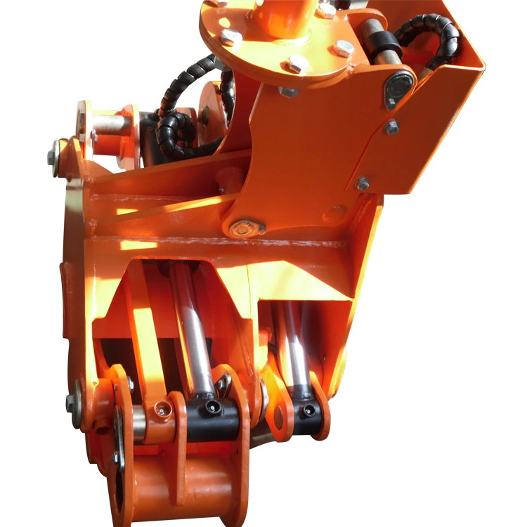 Hydraulic mini tree harvester wood cutter cutting machine for log timber crane and excavator attachment