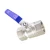 Import Hydraulic Parts Male Thread Nickel Plated Copper Ball Valve from China