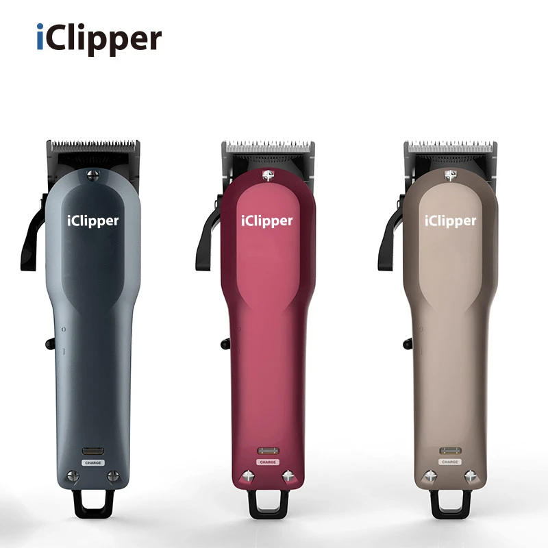 iClipper professional high quality hair clipper rechargeable barber hair trimmer kit