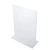 Import In Stock Clear Acrylic Table Signs T shape 8.5x11 Acrylic Sign Holder Table Menu Display Stand from China
