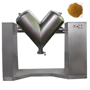 Industrial spice tea protein herb powder big automatic v blender mixer machine