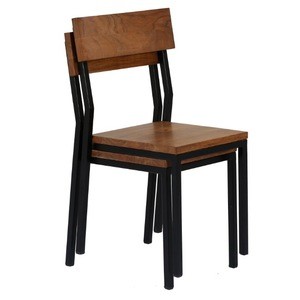 Industrial style Solid Wood Restaurant Dining Chair