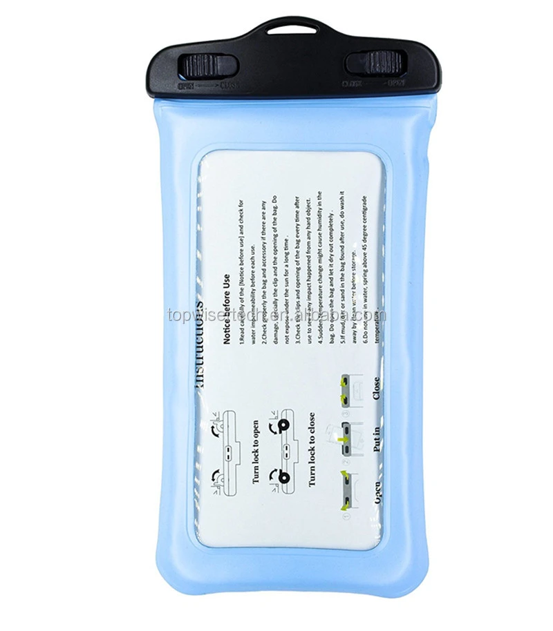 Inflatable Plastic Cell Phone Case for All 5.5 inch Mobile Phone Waterproof Bag