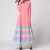 Import Islamic clothing printed striped dresses women long sleeve middle eastern dresses from China