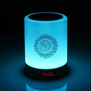 Islamic Wireless Touch lamp MP3 digital holy quran speaker quran player Azan clock for ramadan gift
