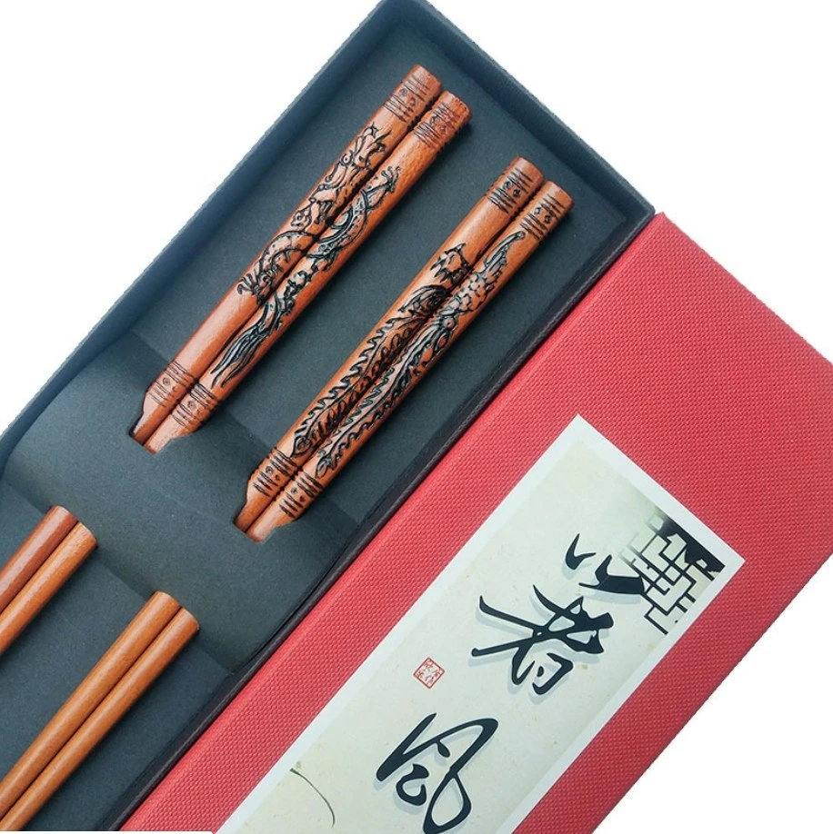 Japanese Design Wooden Chopstick Gift Set