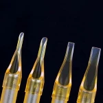 JIECIRON 50 Pcs Tattoo Supply Yellow Plastic Disposable Tattoo Tips 13M1