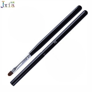 Jiexia Hot Manicure Black Handle Nylon Oval Round UV Gel Drawing Painting Wooden Nail Brush with Cap