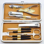 JINDA manicure pedicure set tool box , mini manicure and pedicure set