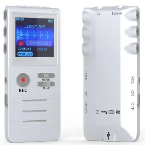 K6 Portable 8G Digital Voice Recorder Pen Metal Case HD Recording Noise Reduction Digital Voice Recorder Dictaphone Loseless MP3