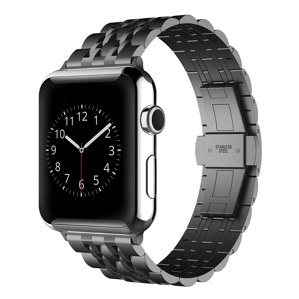 Keepwin Luxury Stainless Steel Sport Metal Apple Watch Band Strap for Apple iWatch Series 6 5 4 3 2 1