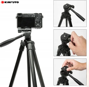 Kinfuto Lightweight Aluminum Portable Flexible Tripod Stand Camera Tripod Stand hotsale lightweight  GT-268