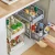 Import Kitchen storage shelf with 2 Drawers Sliding Spice Rack Under Sink Organizer multi-function rack with darwers from China